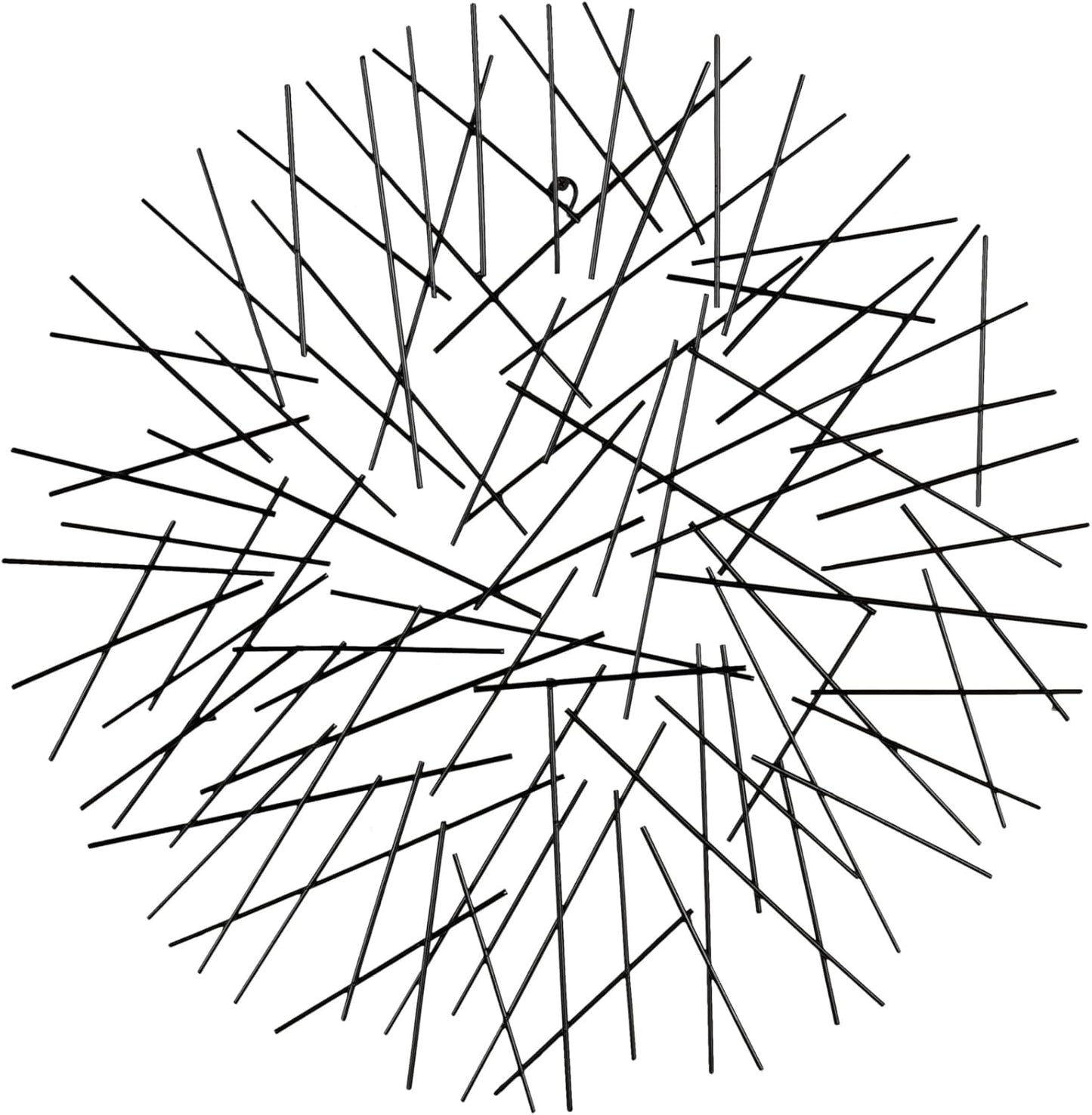 Deco 79 Metal Geometric Home Wall Decor Wall Sculpture with Square Mirrored Accents, Wall Art 28" x 1" x 44", Black