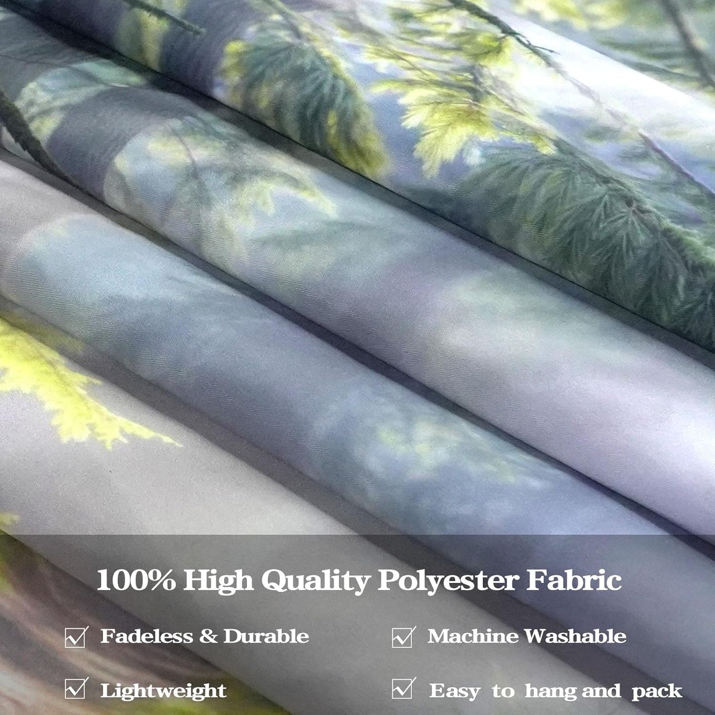 Yeoiat Nature Forest Tapestry Trees Wall Tapestry Landscape Tapestries for Bedroom Living Room 3D Print Wall Art Tapestries Nature Forest 70×90 Inches