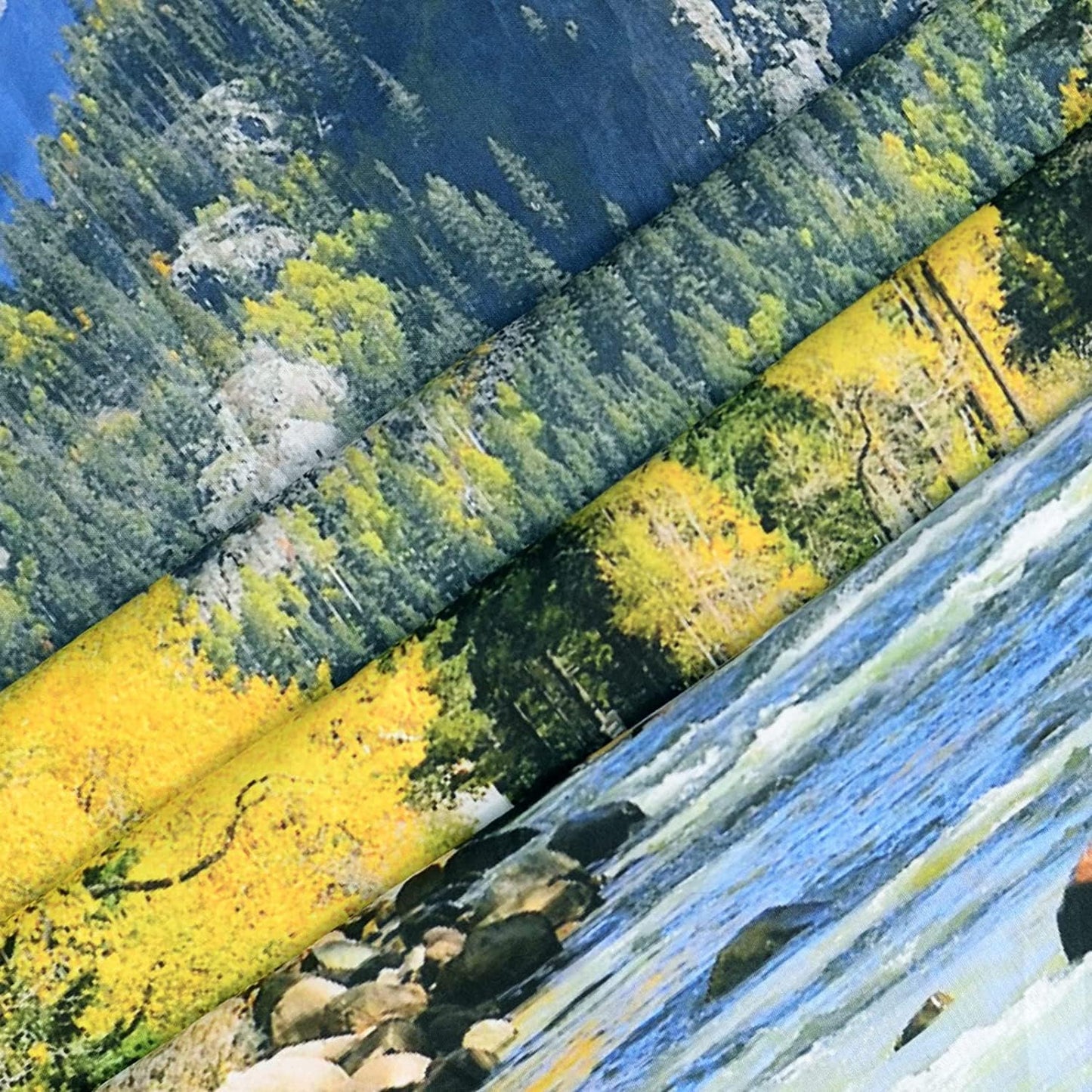 YISURE Extra Large Huge Tapestry 120(W) x 90(L) Inch, Nature Mountain Forest Tapestry, Scenic Green Pine Tree Waterfall Landscape Wall Hanging Tapestries for Home Office Dorm Indoor and Outdoor